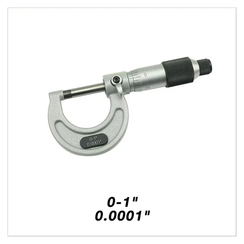 Vista 2 de Outside Micrometer 5-50-75-100MM 0-1/1-2/2-3/3-4 inch Accuracy 0.0001" Outside Diameter Measuring Tool for Measuring Length(0-1 inch)