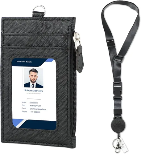 Vista 8 de DELSWIN Cordón Retractil Resistente - Paquete de 2 Cordones Separables para Llaves de Insignias de Identificación, Llavero Retractil con Carrete