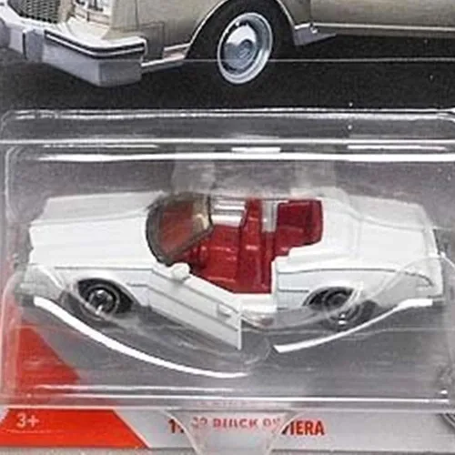 Vista 5 de Matchbox Piezas de mudanza - GTT19 ~ Coche de fundición a presión clásico a escala 1:64 ~ 1983 Buick Riviera ~ Rojo y Blanco