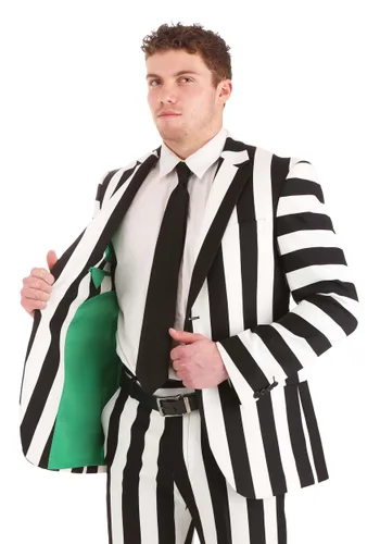 Vista 8 de Blazer para Hombre Beetlejuice a Rayas Multicolor