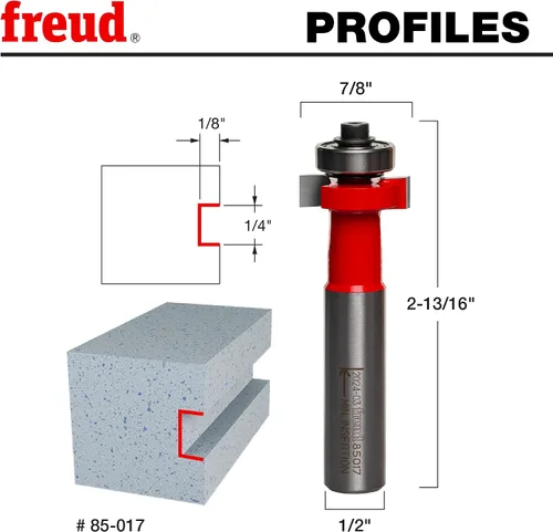Vista 2 de Freud 85-001 brocas para router, de 2 pulgadas de diámetro con vástago de 1/8 pulgadas.