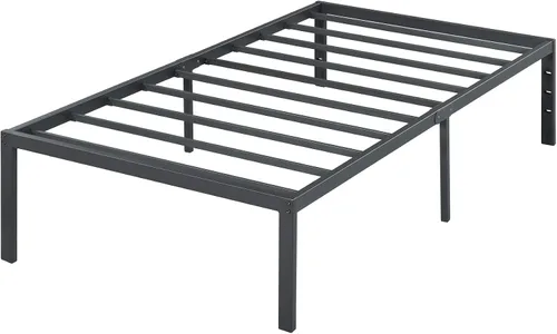 Vista 12 de PrimaSleep Base de cama antideslizante de listones de acero resistente de 18 pulgadas, base de cama de plataforma de fácil montaje, base de colchón