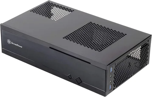 Vista 3 de Silverstone Milo 5 cuerpo de acero Tek acrílico panel frontal para mini-Itx Media Center/HTPC caso casos ML05B