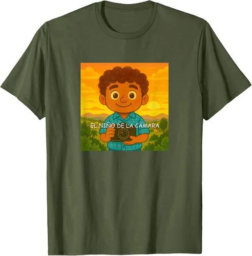 Vista 90 de Camiseta El Niño de la Cámara – Diseño Oficial del Cuento Ilustrado
