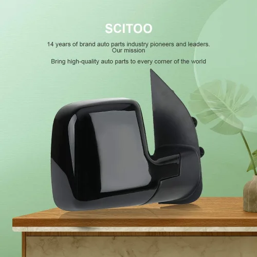 Vista 6 de SCITOO - Espejo retrovisor de remolque para lado del pasajero, accesorio exterior para Ford, compatible con Ford E150 E250 E350 E450 E550 Van
