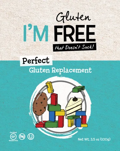 Vista 4 de Expandex + Perfect Gluten Replacement Value Pack Sin OMG Vegano OU Kosher Certificado 510g/18oz (paquete de 2 artículos)