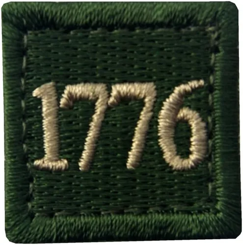 Vista 5 de 1776 American Independence Emblem Tactical USA Morale bordado apliques sujetador gancho y bucle parche - negro
