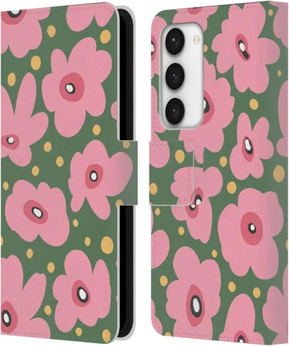 Vista 87 de Head Case Designs Officially Licensed Ninola Ditsy Flowers Yellow Nature Bold Leather Wallet Case Compatible with Samsung Galaxy A07 4G