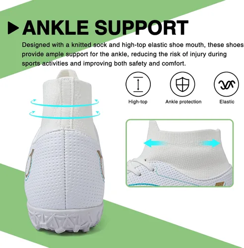 Vista 4 de CBUSTER Zapatos de fútbol para hombre y mujer, zapatos de fútbol AGTF