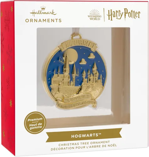 Vista 3 de Hallmark Harry Potter Hogwarts - Adorno de Navidad, metal