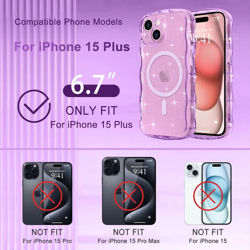 Vista 261 de Pepmune Funda magnética para iPhone 17 Pro Max, color rosa