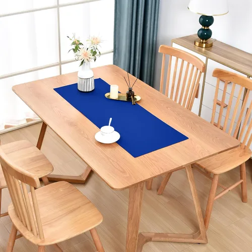 Vista 24 de Camino de Mesa Beige Estilo Granja Caminos de Mesa Pequeños Cortos de 36 Pulgadas Camino de Mesa de Centro para Cómoda Sala de Estar Dormitorio