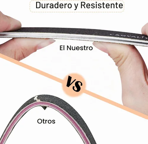 Vista 5 de Canvalite 40 unidades de limas de uñas reutilizables, desmontables y adhesivas, juntas de papel de lija reemplazables, lima de uñas para uñas