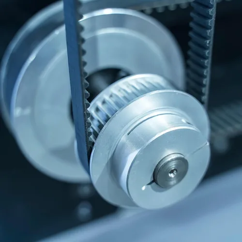 Vista 5 de HARFINGTON Polea de sincronización 2GT 16 dientes de 0.197 in de diámetro 0.512 in de diámetro polea de correa de distribución de aluminio con llave