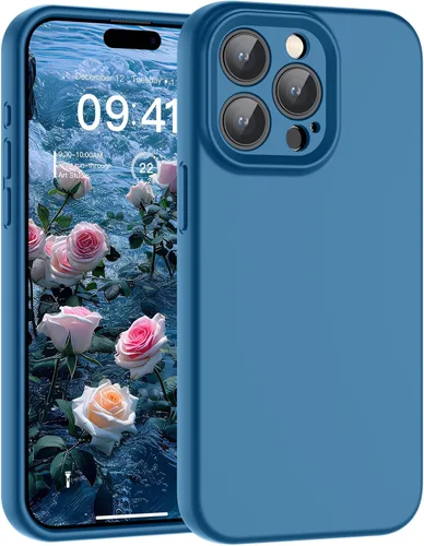 Vista 120 de SUPFINE - Funda diseñada para iPhone 12, silicona líquida premium con [forro de microfibra suave antiarañazos][protección de cámara mejorada], funda