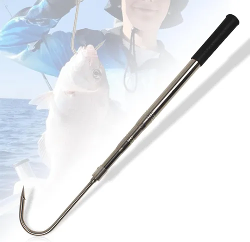 Vista 9 de Dutiplus Caña de pescar telescópica con dientes de 1~5, arpón de pesca de mar y hielo con barbas, lanza de pesca para caza de peces, ranas, topos