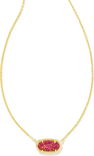 Vista 155 de Kendra Scott - Collar Elisa con dije para mujer, joyería de moda, chapado en oro de 14 quilates