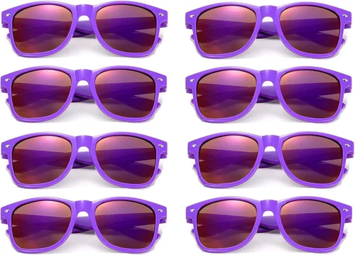 Vista 3 de Eyegla Paquete de 81218 lentes de sol de neón a granel coloridos para fiesta, gafas retro para fiesta para adultos, hombres y mujeres