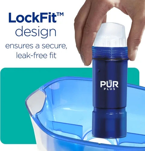 Vista 7 de PUR Plus Filtro de repuesto para jarra y dispensador de agua que reduce el plomo, 1 unidad, Certificado NSF y WQA – Compatible con todas las jarras