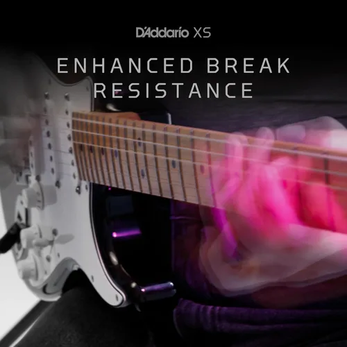 Vista 5 de D'Addario - Cuerdas de guitarra eléctrica con revestimiento de níquel XS, XSE1156, calibre Med Top/X-Heavy Bottom 11-56, juego de 6 cuerdas, paquete