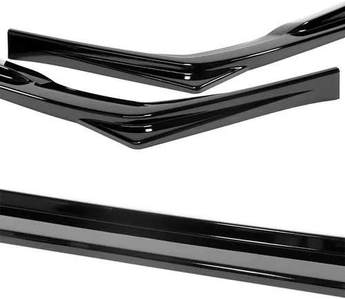 Vista 5 de Kit de 3 bordes para parachoques delantero compatible con Subaru Impreza 2017-2019, alerón de protección de moldura divisora estilo ST