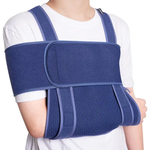 Vista 9 de Velpeau Cabestrillo de brazo para dormir, inmovilizador de hombro para niños, niños, niñas - Cabestrillo muy suave para desgarro del manguito