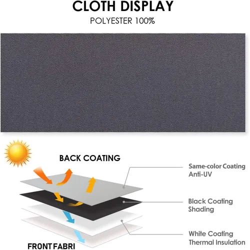 Vista 3 de ALLBRIGHT - Persianas de vinilo enrollables clásicas para dormitorio. Bloquean la luz por completo