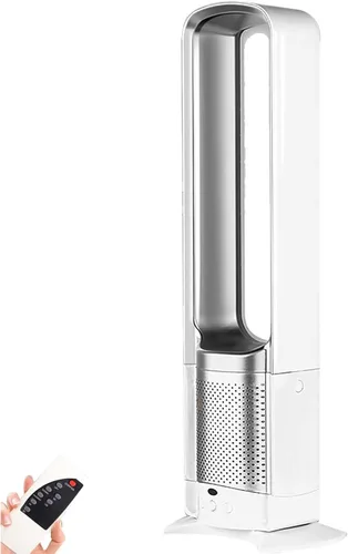 Vista 9 de Ventilador sin aspas para dormitorio, ventilador de torre que sopla aire frío, ventilador de torre de enfriamiento silencioso con control remoto, 3