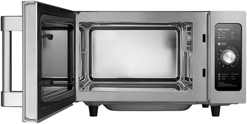 Vista 6 de Midea Equipment 1025F0A - Horno de microondas comercial para encimera con dial, 1000 W, acero inoxidable, 0.9 pies cúbicos