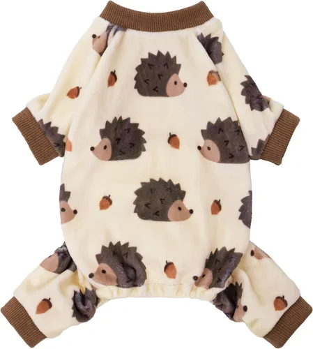 Vista 13 de Fitwarm Acorn & Leaves - Pijama de forro polar para perro, traje de Acción de Gracias para perros pequeños, niños y niñas, ropa festiva