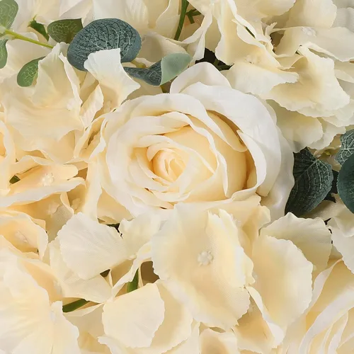 Vista 6 de DONSU Ramo de bolas de flores, 10 bolas de flores falsas de 11.8 pulgadas de diámetro, arreglos artificiales para el hogar, boda, centro de mesa
