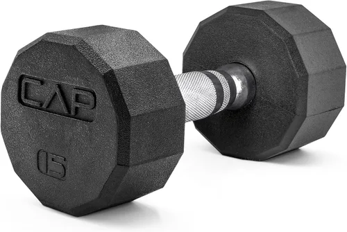 Vista 35 de CAP Barbell Peso de la mancuerna hexagonal recubierta, individual, 10-120 libras, múltiples opciones