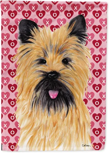 Vista 106 de Caroline's Treasures SS4484GF Bandera de jardín con diseño de bulldog inglés y corazones para el Día de San Valentín, bandera decorativa para patio