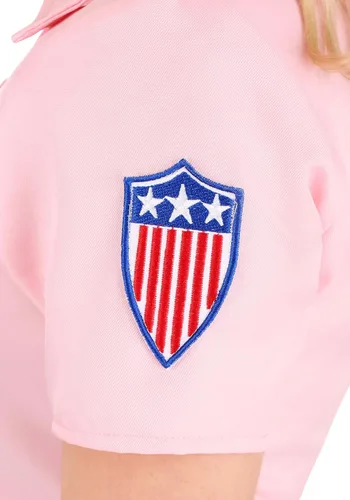 Vista 9 de Conjunto de disfraz bordado de Dottie para mujer de una liga de su propio Rosado