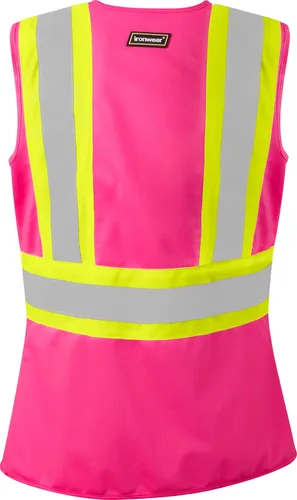 Vista 2 de Ironwear 1150 Chaleco de seguridad de alta visibilidad bicolor para mujer
