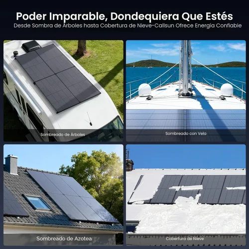 Vista 4 de 215W 4-Modules Panel Solar Bifacial Anti-Shading