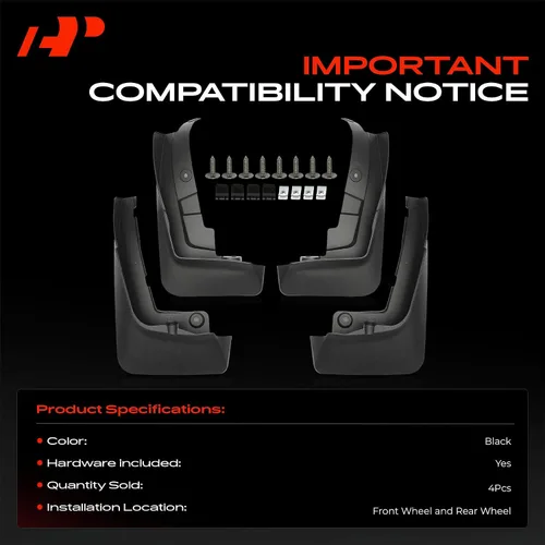 Vista 3 de A-Premium Guardabarros compatibles con BMW X7 2019-2023, no requiere perforación, protectores de lodo con accesorios de hardware, juego de 4