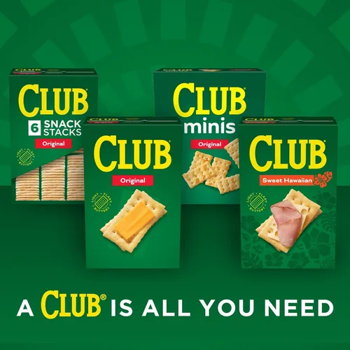 Vista 8 de Club Snack Stacks - Galletas para el almuerzo, tamaño familiar, original, caja de 18.8 onzas (9 pilas)