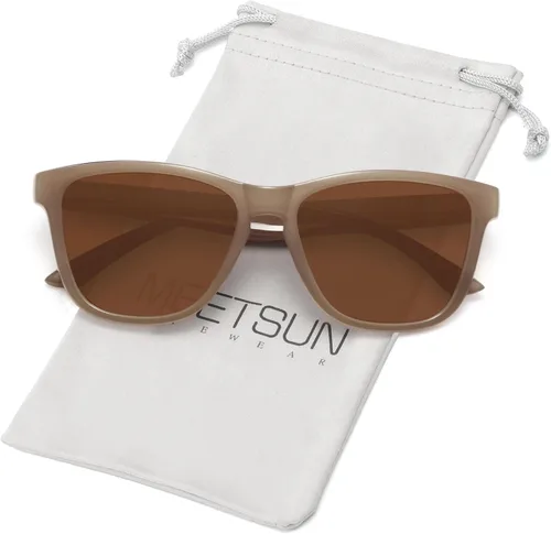Vista 39 de Meetsun - Lentes de sol polarizados, unisex, modernos, con estilo de diseñador, clásico y retro A1 Negro Brillante