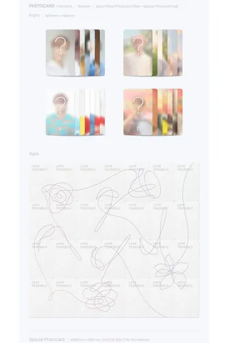 Vista 5 de BTS LOVE YOURSELF 承 HER 5th Mini Album [RANDOM] Ver CD+100p Photo Book+20p Mini Book+1p Photo Card+1p Sticker Pack+GIFT K-POP SEALED+TRACKING CODE