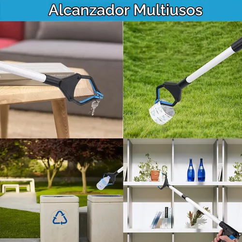 Vista 2 de Herramienta de agarre para alcanzar objectos, 32 pulgadas, para personas mayores, ligera, extralarga, práctica, pinza/herramienta de ayuda para 33.9