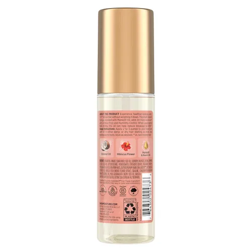 Vista 2 de Shea Moisture Aceite de coco e hibisco suave y brillante, coco e hibisco suaviza e hidrata el cabello con Manketti y aceite de coco para una textura