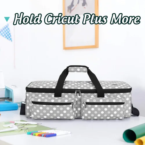 Vista 8 de Bolsa de transporte LUXJA compatible con Cricut Explore Air y Maker, bolsa compatible con Cricut Explore Air, Silhouette Cameo 4 y suministros