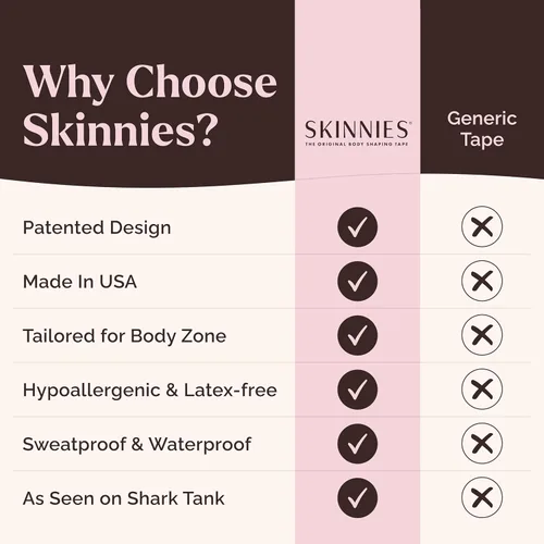 Vista 7 de Skinnies Instant Lifts - Cinta para el cuello, patentada y fabricada en Estados Unidos, suaviza las líneas y aprieta la piel suelta para un aspecto