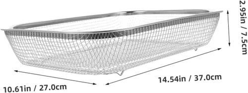 Vista 2 de Kichvoe Colador de malla fina Colador de malla de acero inoxidable, colador de frutas y verduras, cesta de fregadero, accesorios de cocina