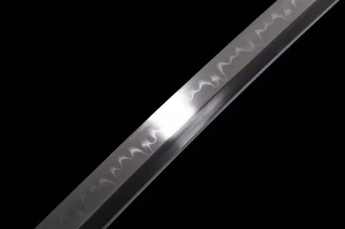 Vista 9 de Espada samurái funcional hecha a mano T10 arcilla de acero templada completa Tang Japón Katana