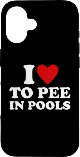 Vista 28 de iPhone 13 I Love To Pee In Pools I Heart To Pee In Pool Case