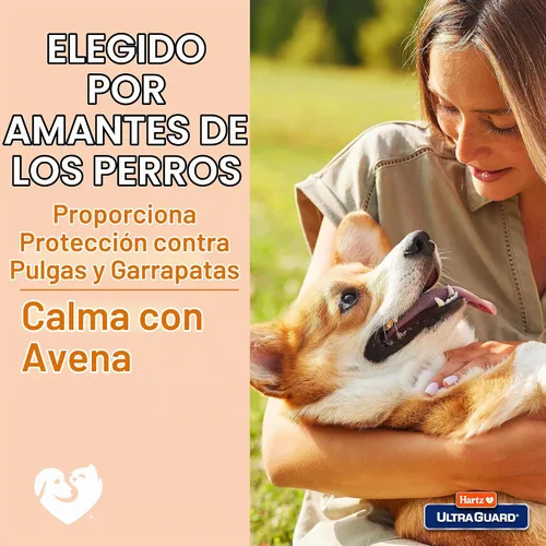 Vista 6 de Shampoo para perros Hartz UltraGuard contra pulgas y garrapatas con avena, botella de 18 onzas
