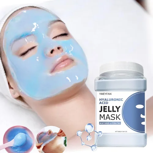 Vista 9 de YMEYFAN Máscara de gelatina en polvo para faciales profesionales – Mascarilla facial reafirmante e hidratante con colágeno, cuidado de la piel