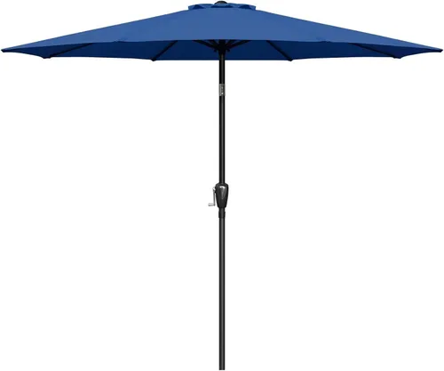 Vista 14 de Simple Deluxe - Paraguas de 9 pies para patio al aire libre, mesa de mercado, para jardín con botón de inclinación y manivela Beige